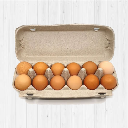 Free Range Eggs 12 Carton 800 gm